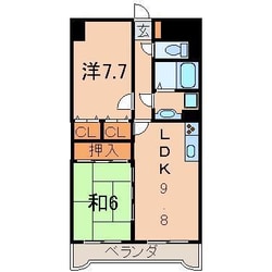 ライオンズマンション野田町408の物件間取画像